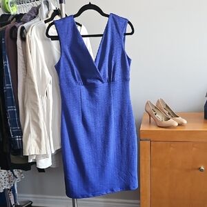 2/$20 NWT Cleo Petites - Elegant Blue Sleeveless Dress - Size 8
